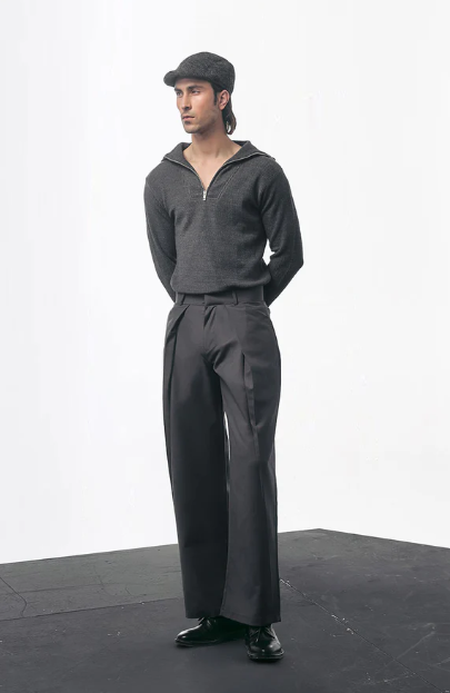 Baggy Grey Gurkha pant